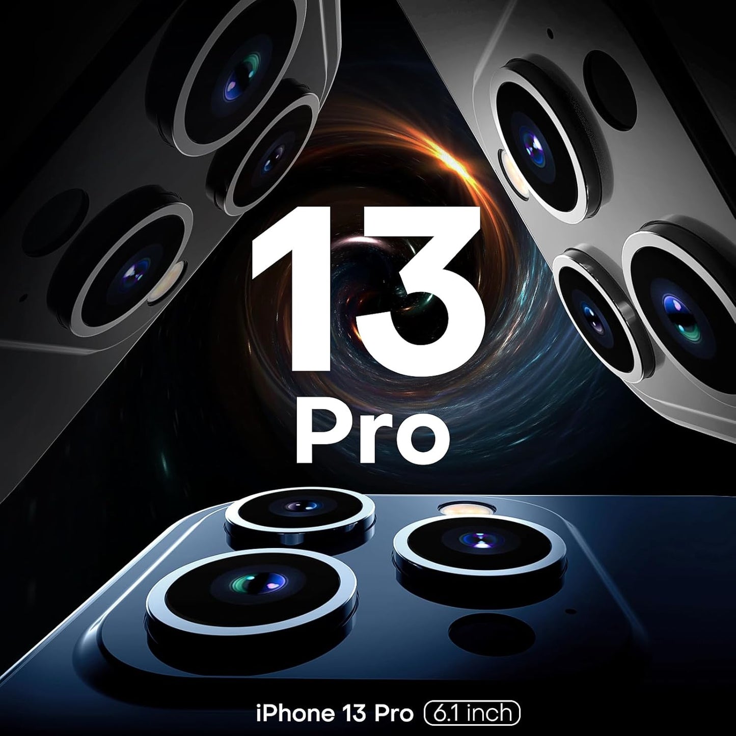 Eligo for iPhone 13 Pro Case, Compatible with MagSafe, with Magnetic Invisible Stand,【Shockproof Military-Grade Protection】Soft Silicone Phone Cover with Kickstand for Apple 13 Pro (Black)