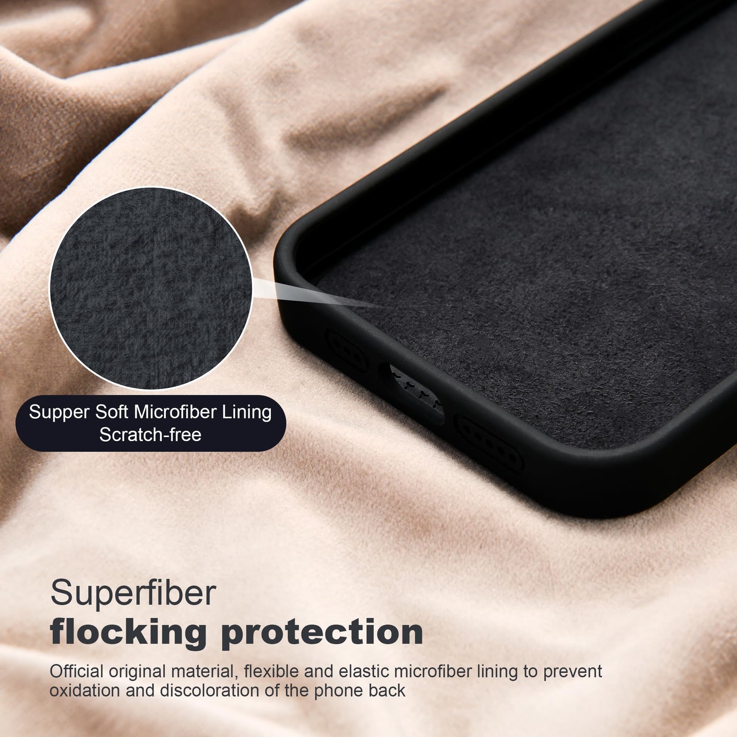 Eligo for iPhone 12 Pro Max Case, Compatible with MagSafe, with Magnetic Invisible Stand,【Shockproof Military-Grade Protection】Soft Silicone Phone Cover with Kickstand for Apple 12 Pro Max (Black)